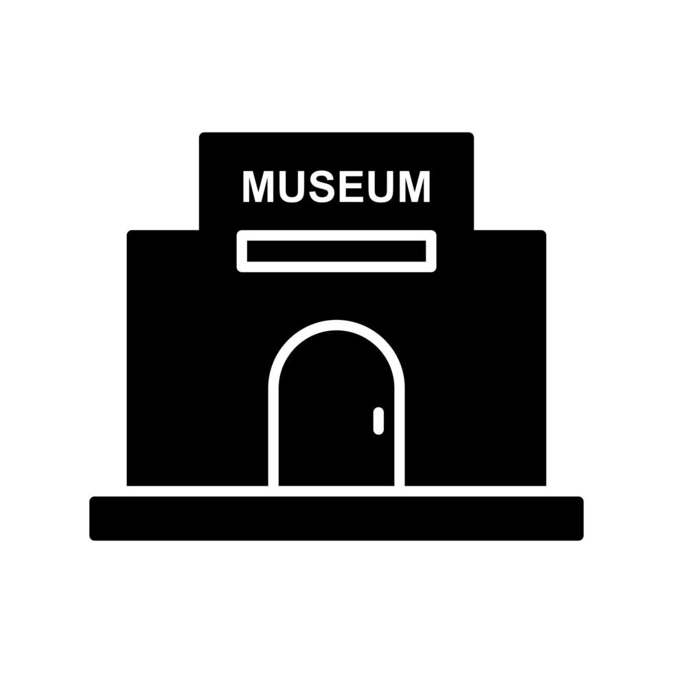 icono de vector de edificio de museo