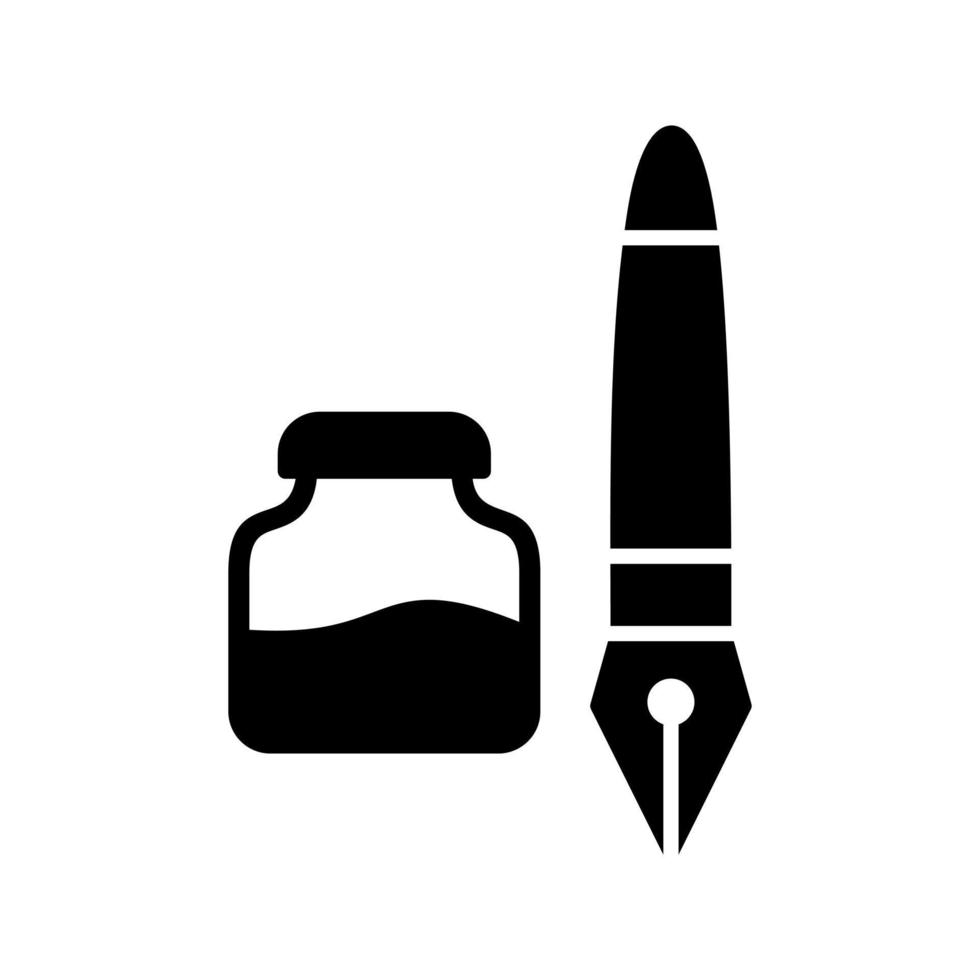 Ink and Pen Vector Icon