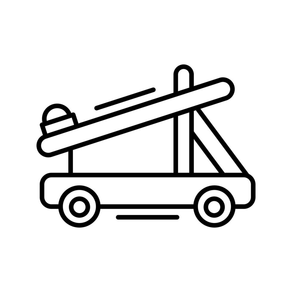 icono de vector de catapulta