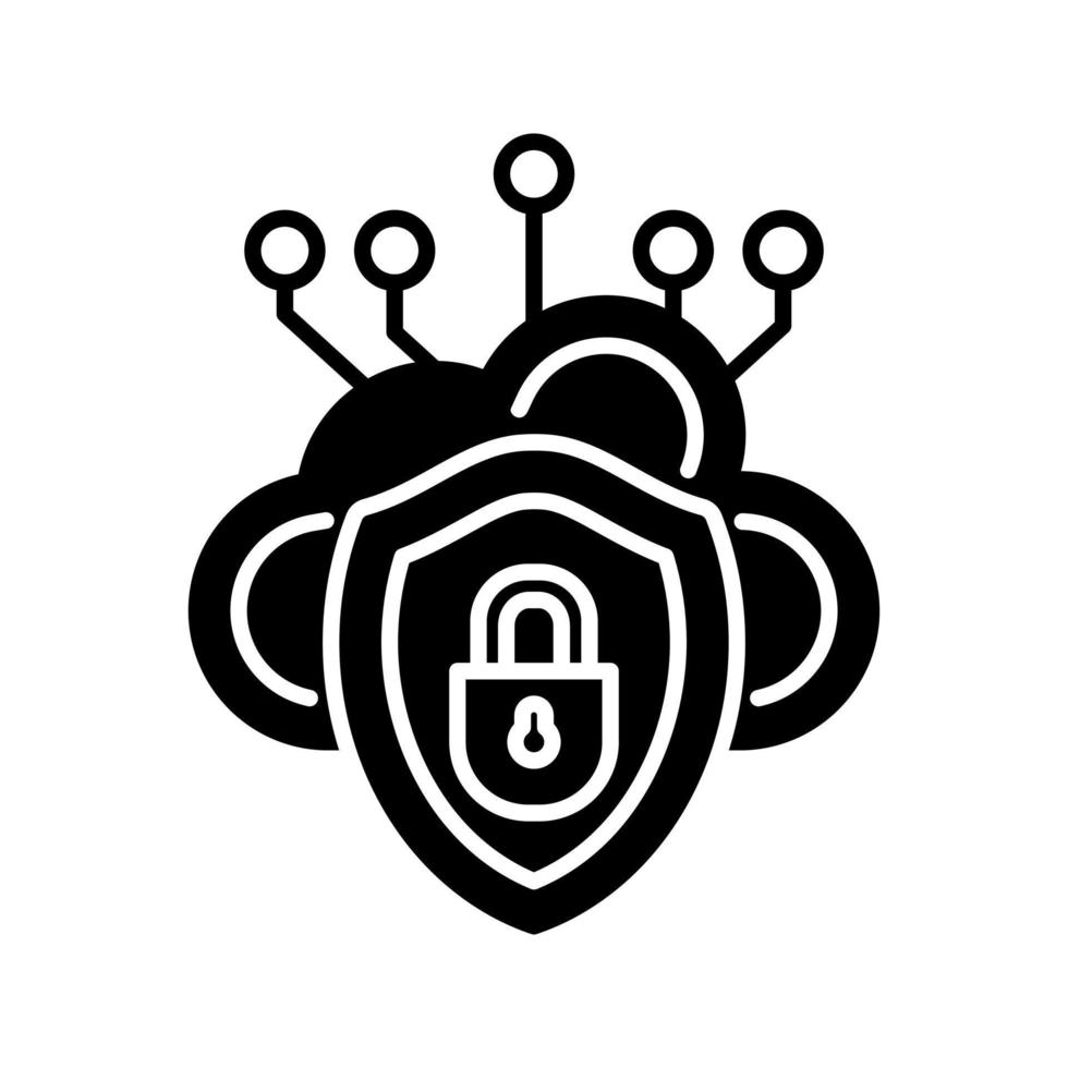 Cloud Security Vector Icon