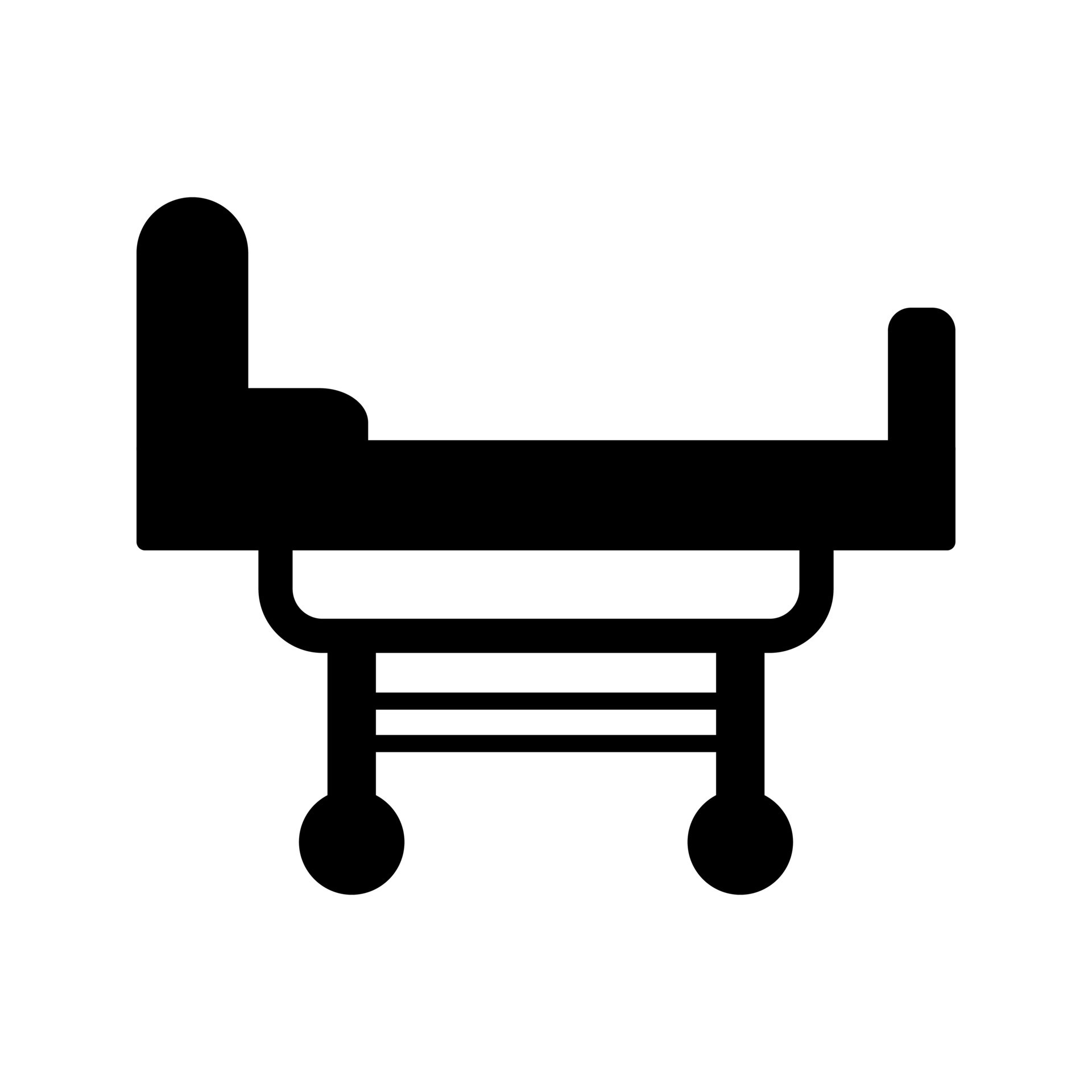 Hospital Bed Vector Icon 14717389 Vector Art at Vecteezy