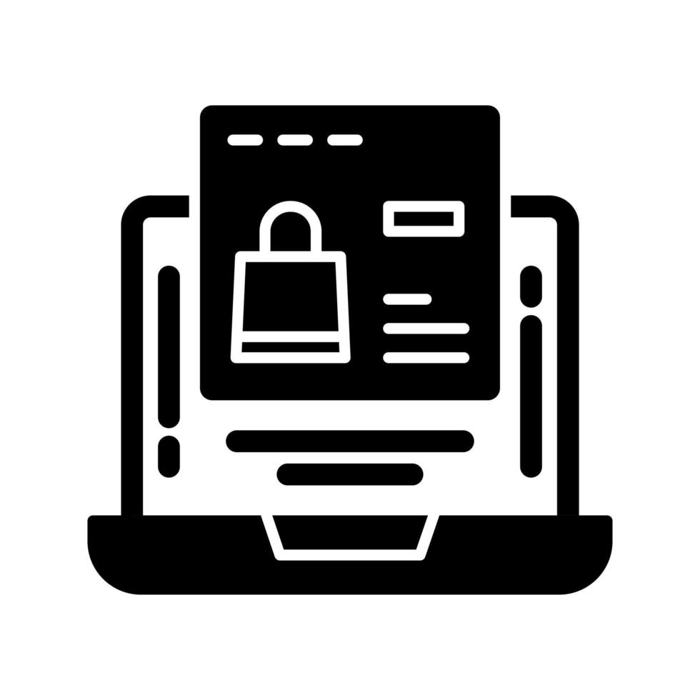 Online Shopping Vector Icon