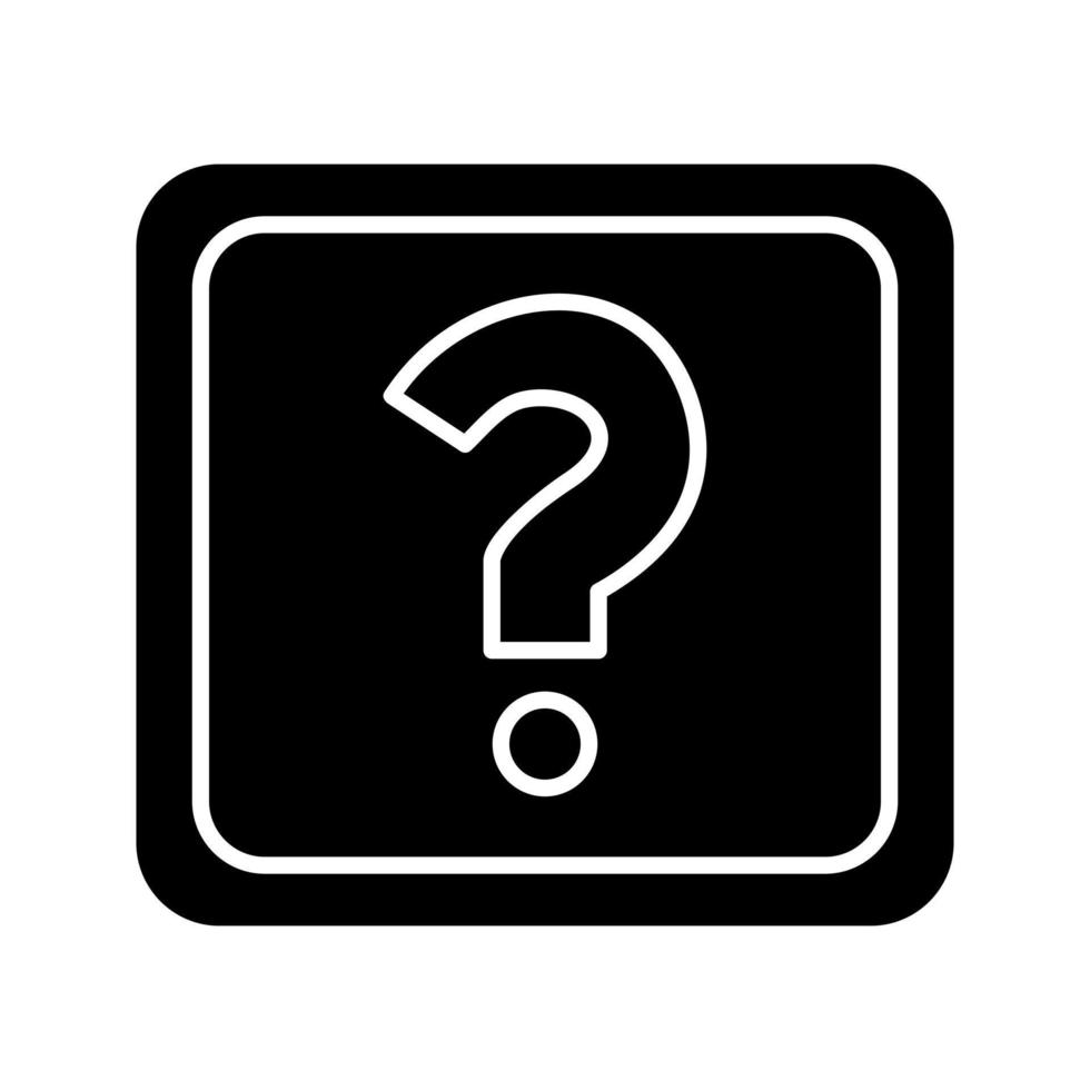 Unique Question Mark Vector Icon