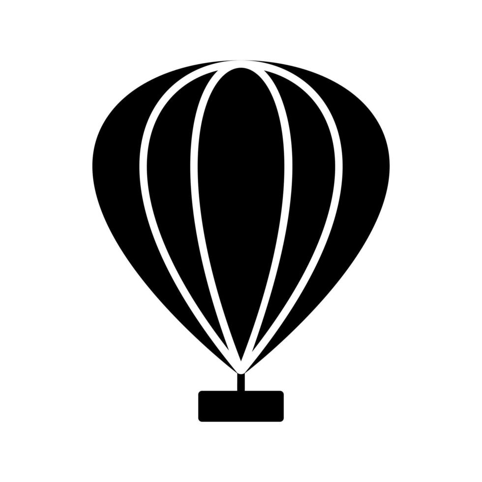 icono de vector de globo de aire caliente