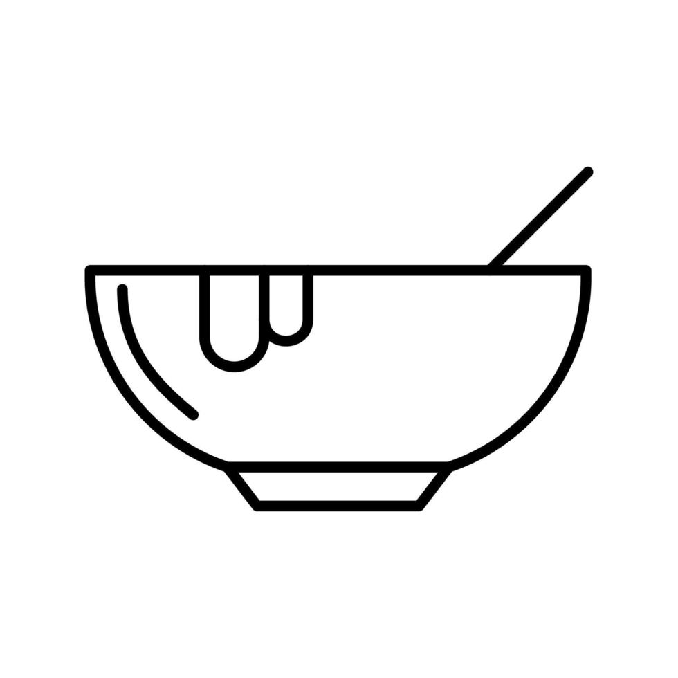 icono de vector de sopa