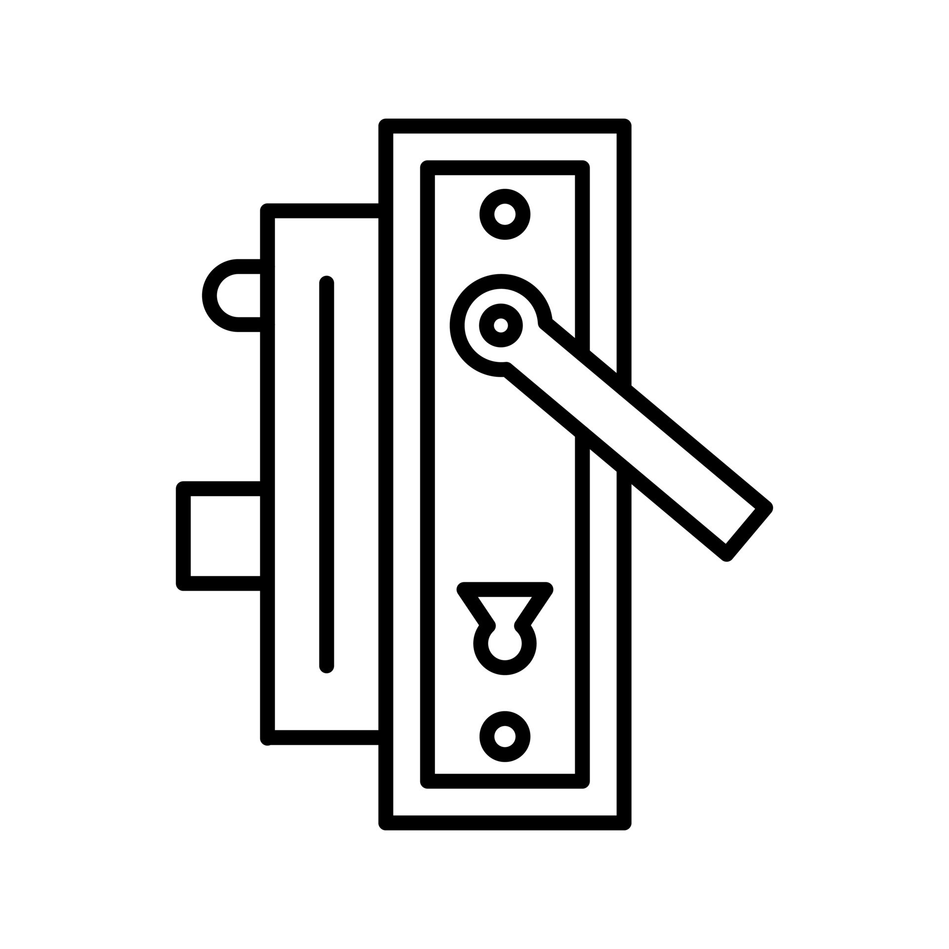 Door Handle Vector Icon 14717708 Vector Art at Vecteezy