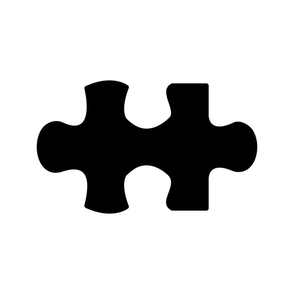 Unique Puzzle Piece Vector Icon