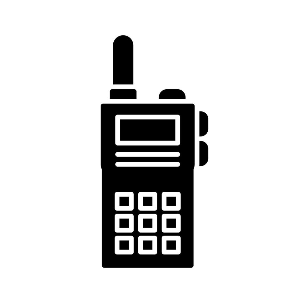 icono de vector de walkie-talkie