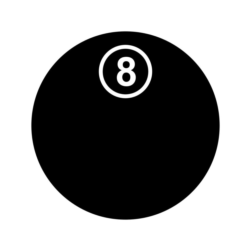 Unique Eight Ball Vector Icon