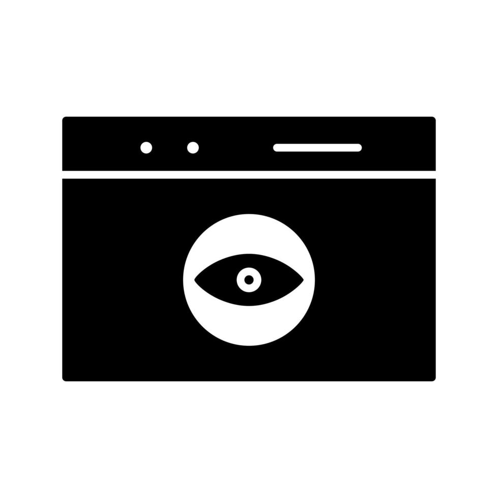 Unique Web Visibility Vector Icon