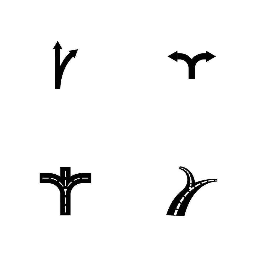 fork in the road logo vector