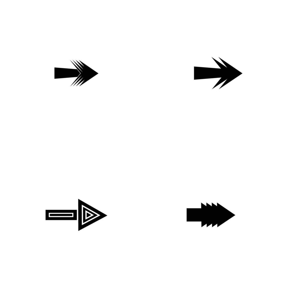 Arrow icon set vector