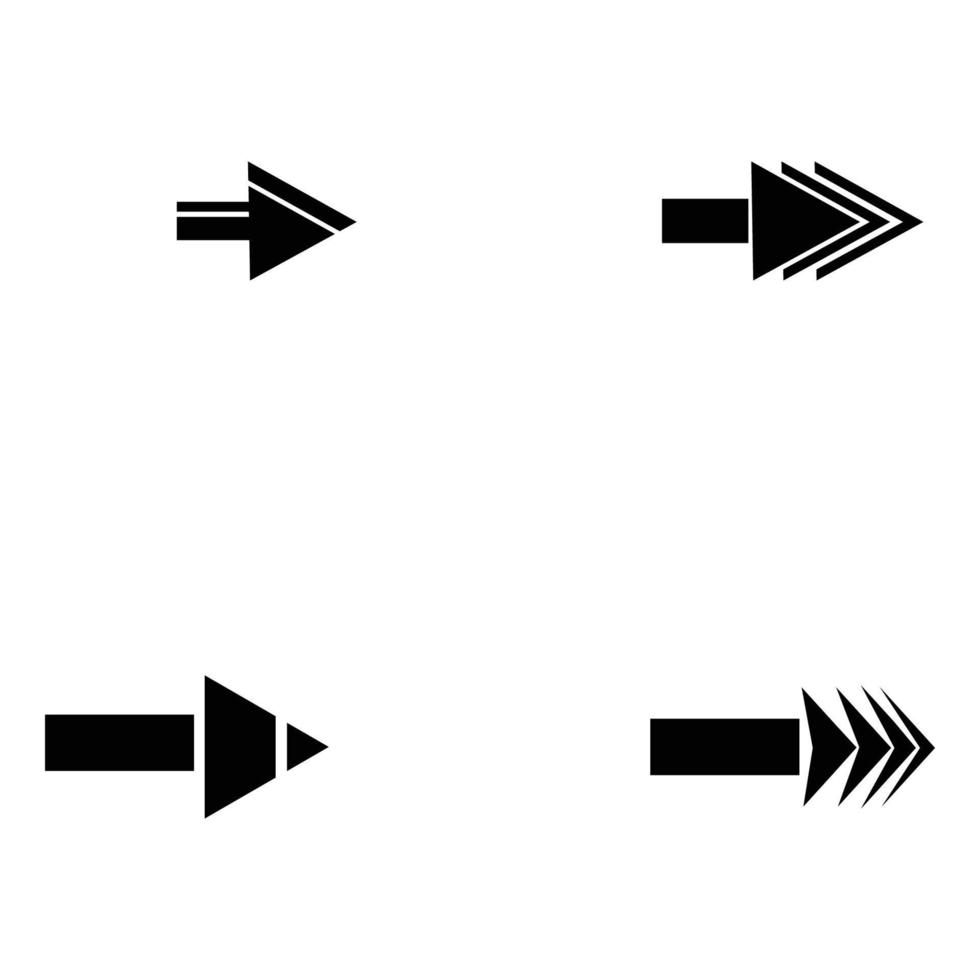 Arrow icon set vector