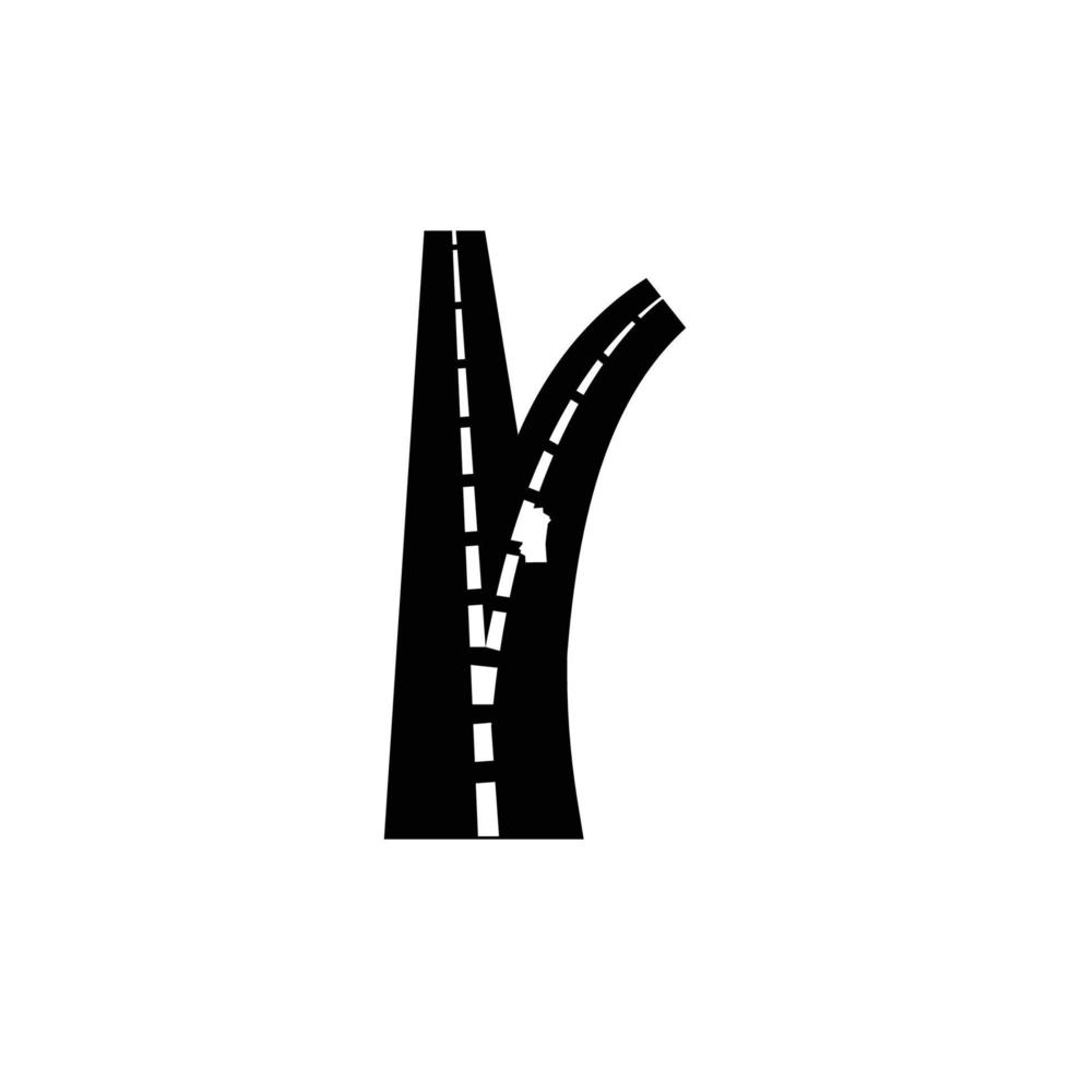 fork in the road logo vector