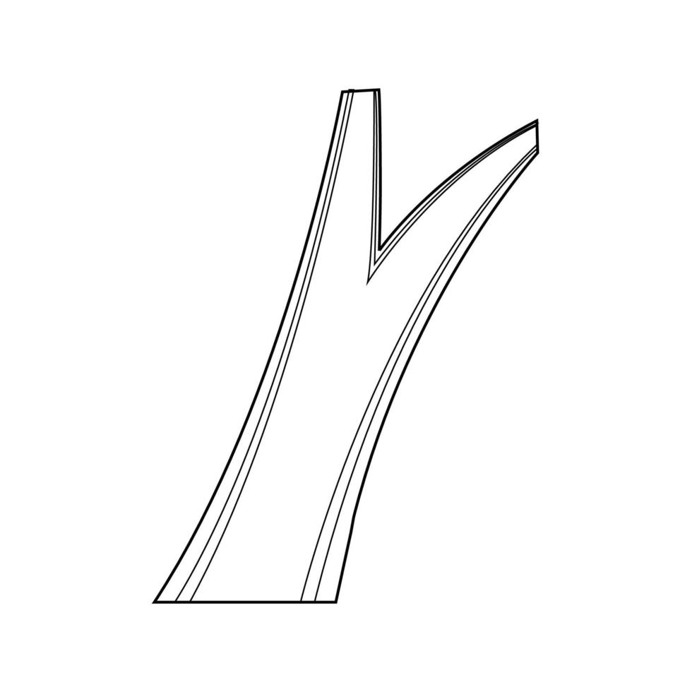 bifurcación en el logotipo de la carretera vector