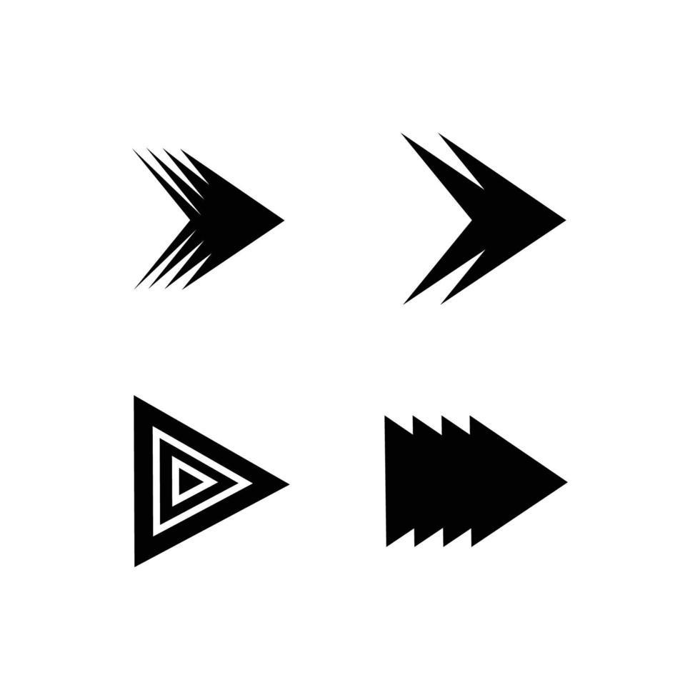 Arrow icon set vector