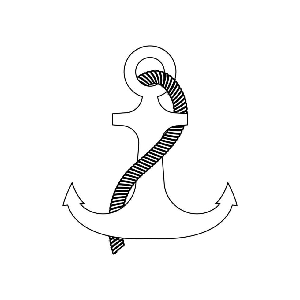 Anchor Logo vektor vector