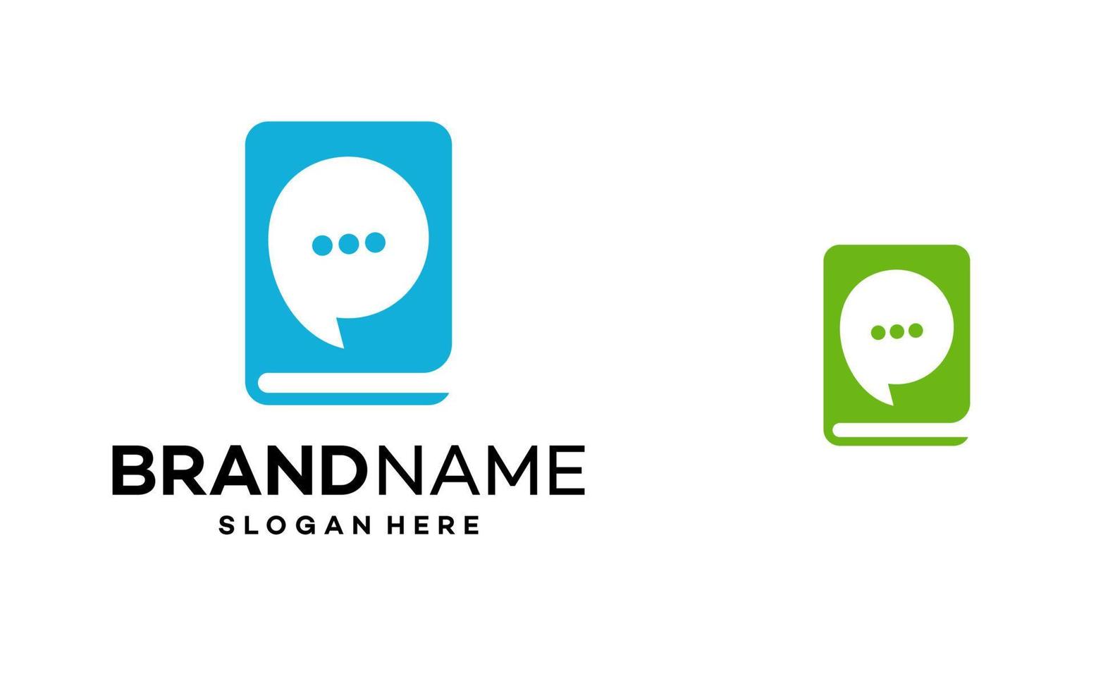 book talk chat logo template illustration vector