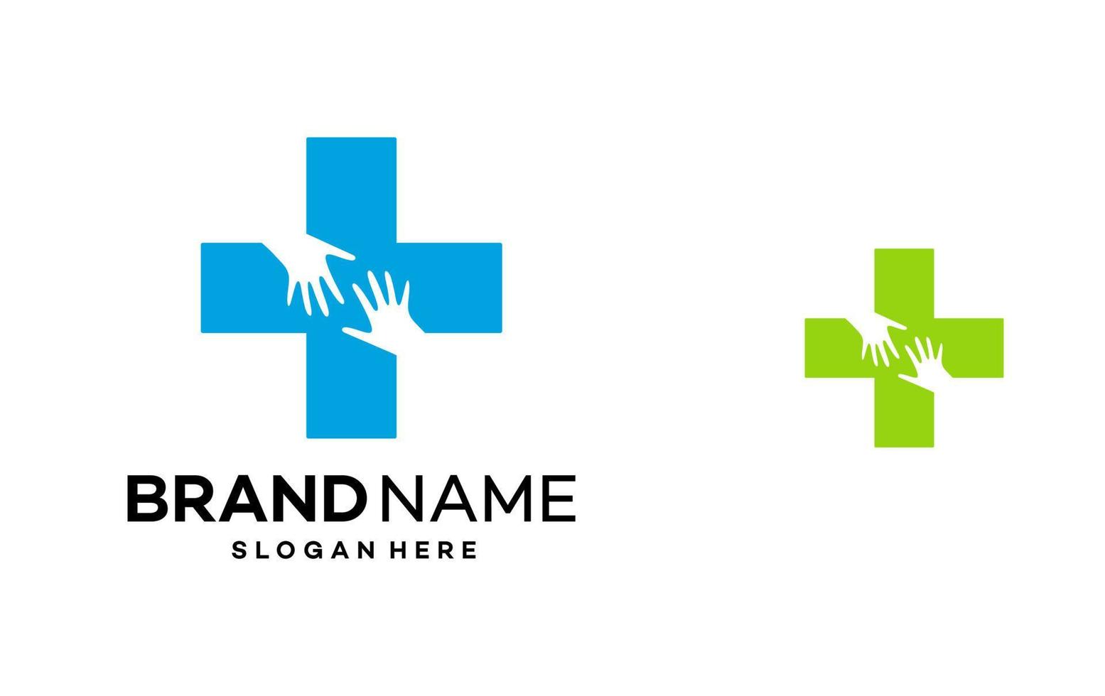 care medical logo template illustration vector