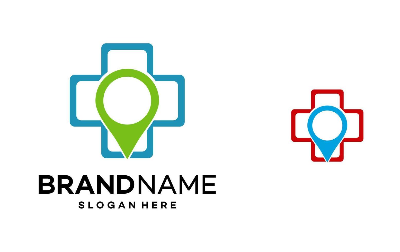 point medical logo template illustration vector
