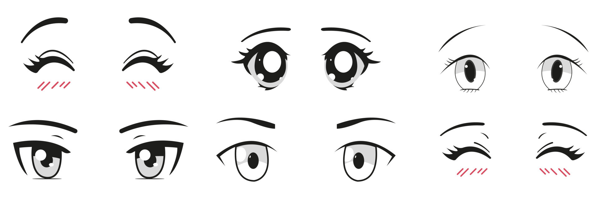 como desenhar olho anime feminino｜TikTok Search