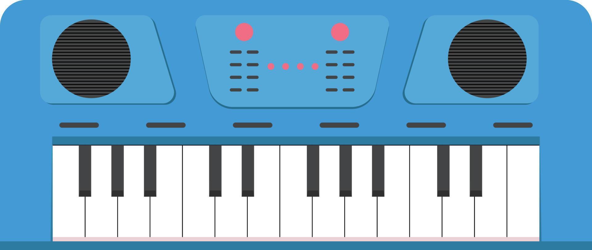 gráfico de ilustración de vector de piano eléctrico