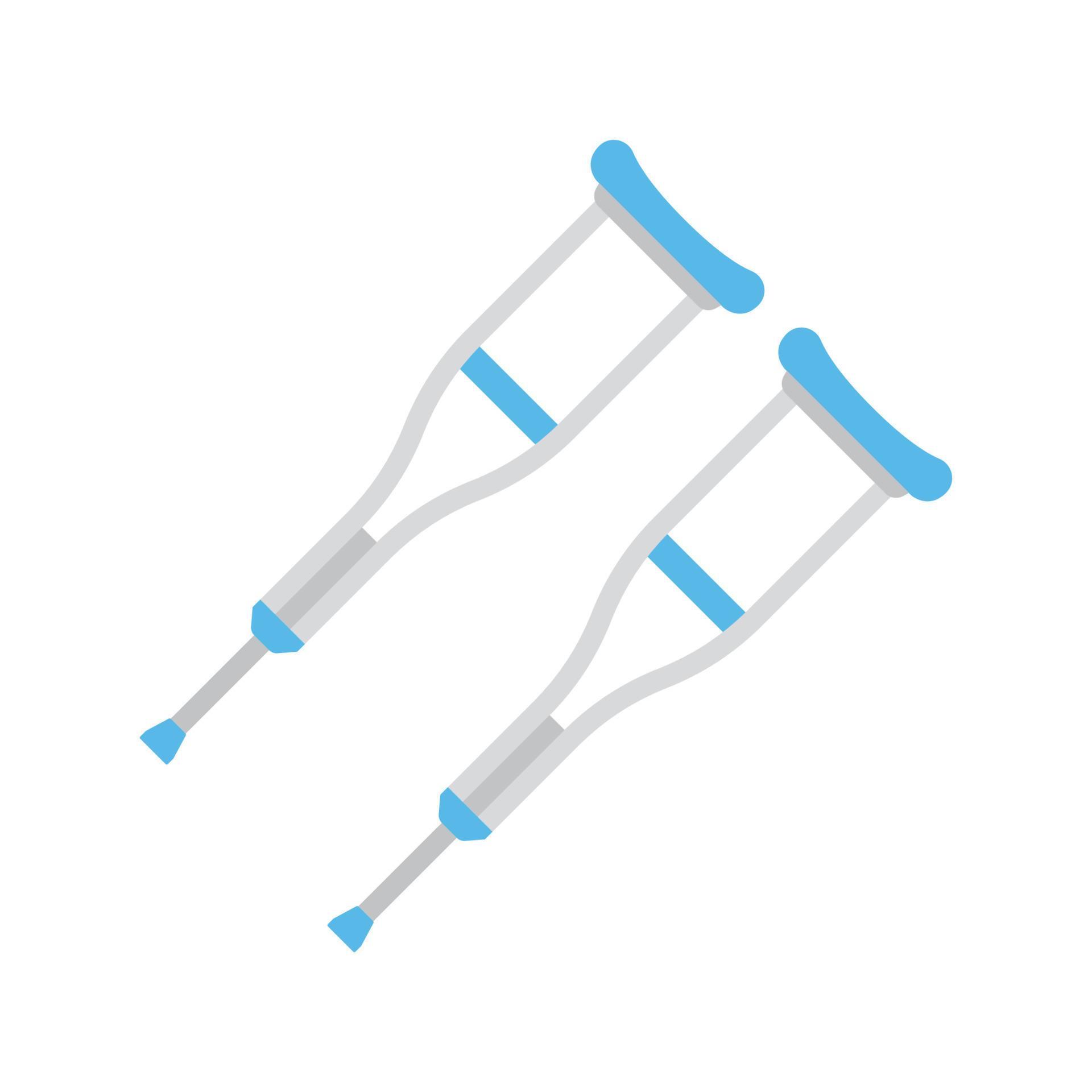 Crutches vector isolated on white background 14718661 Vector Art at