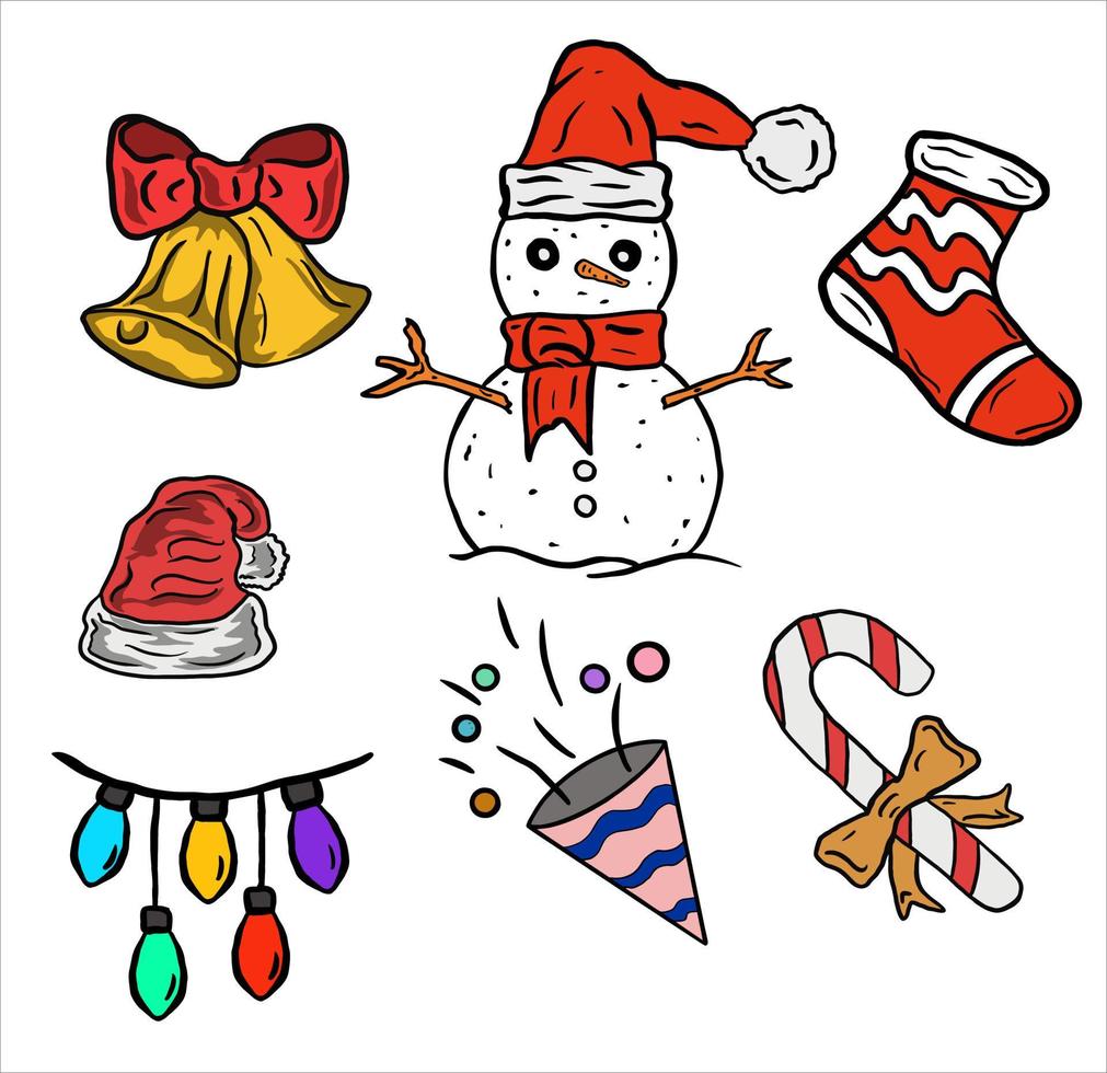 christmas icon vector funny for logo or poster or printing paper