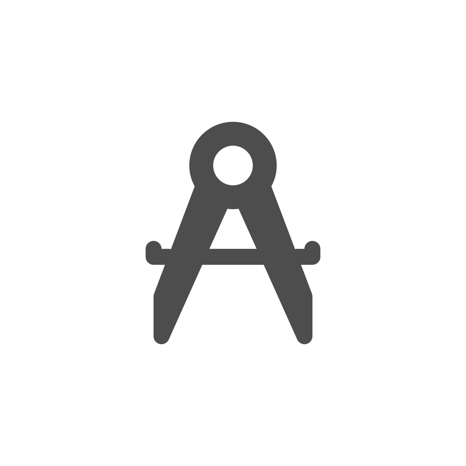 vector simple glyph compass geometry icon design flat 14718738 Vector Art at Vecteezy