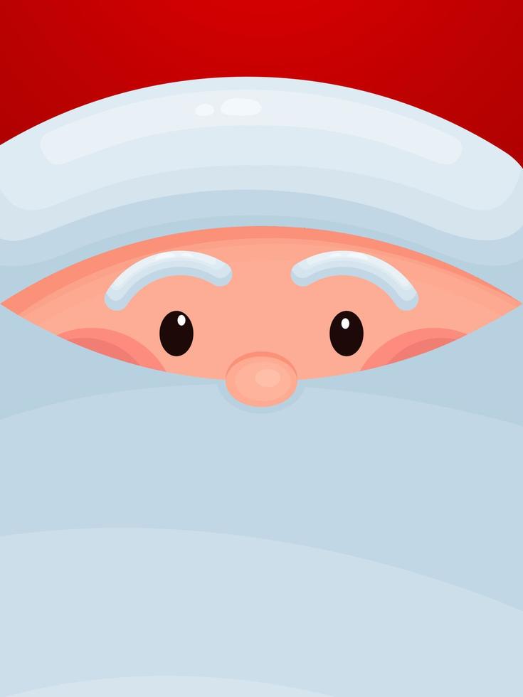 cara de santa claus, navidad vector