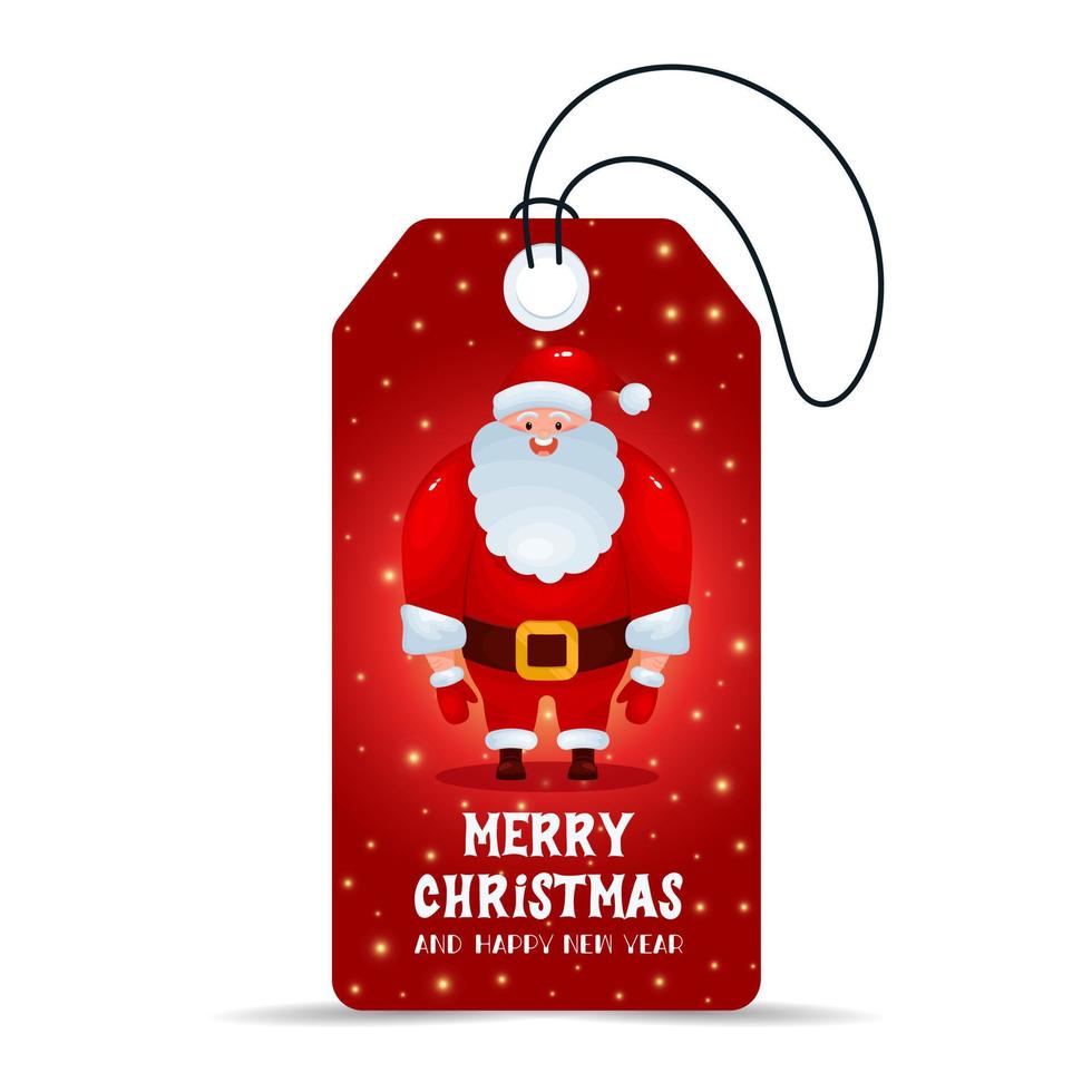 New Year and Christmas tags vector