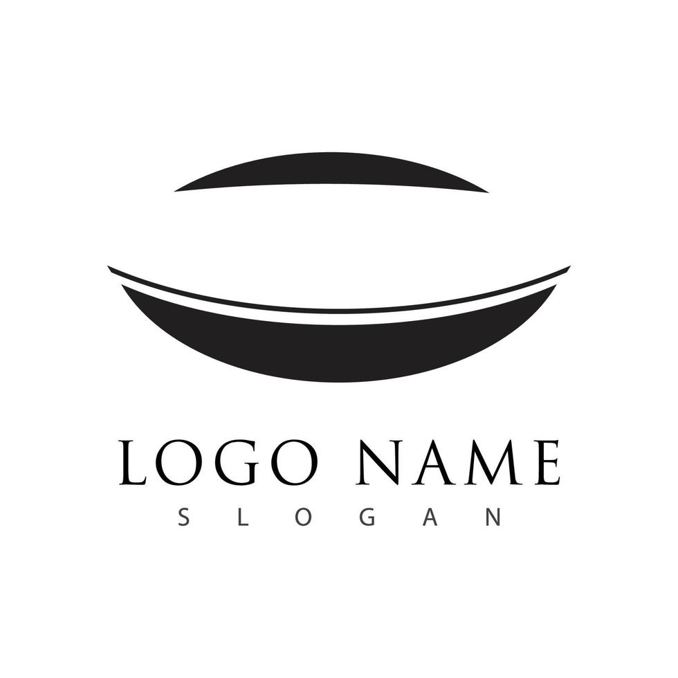 identidad de marca diseño de logotipo de vector de cuidado ocular corporativo