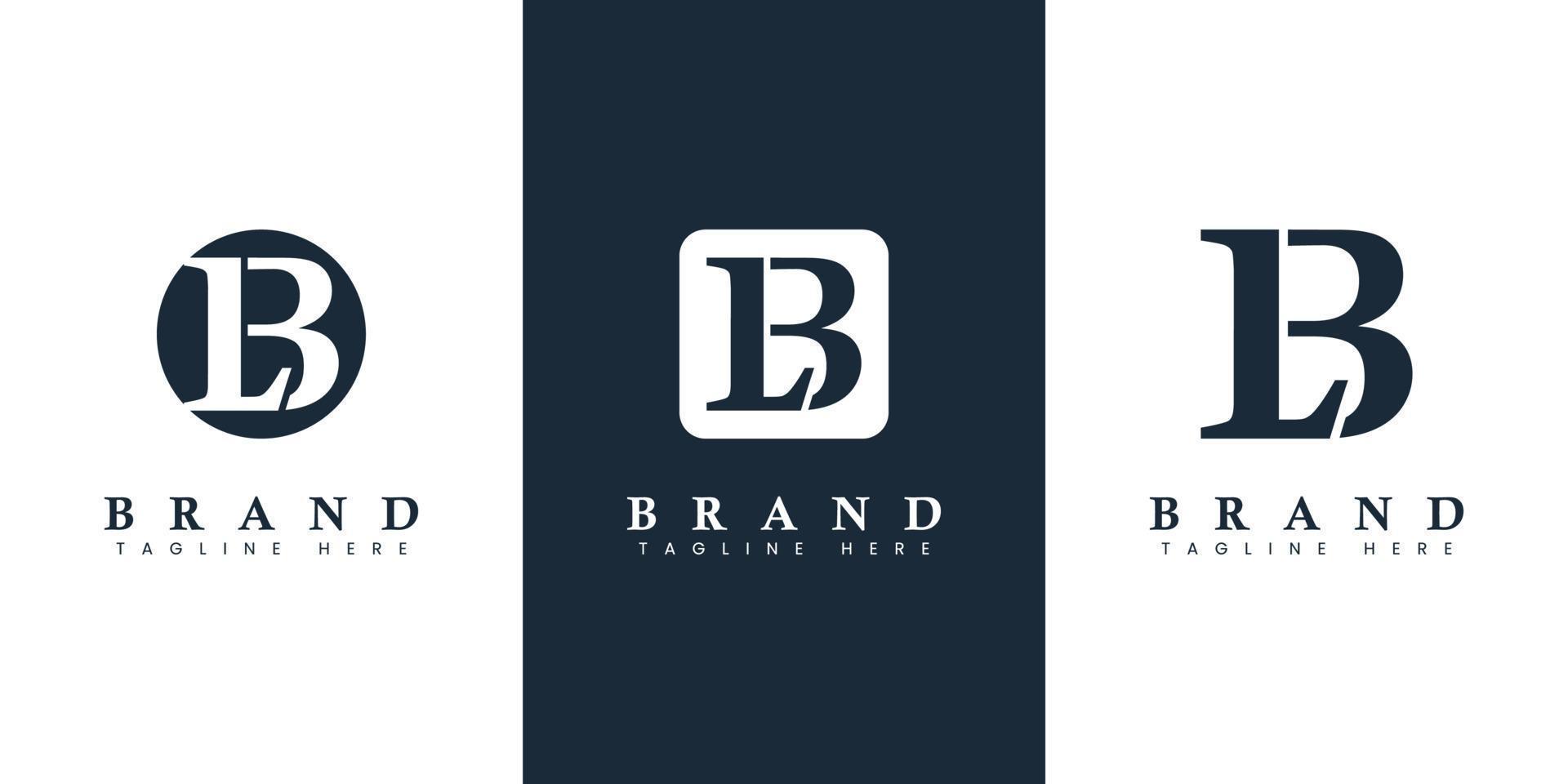 Modern and simple Letter LB Logo, suitable for any business with LB or BL initials. vector