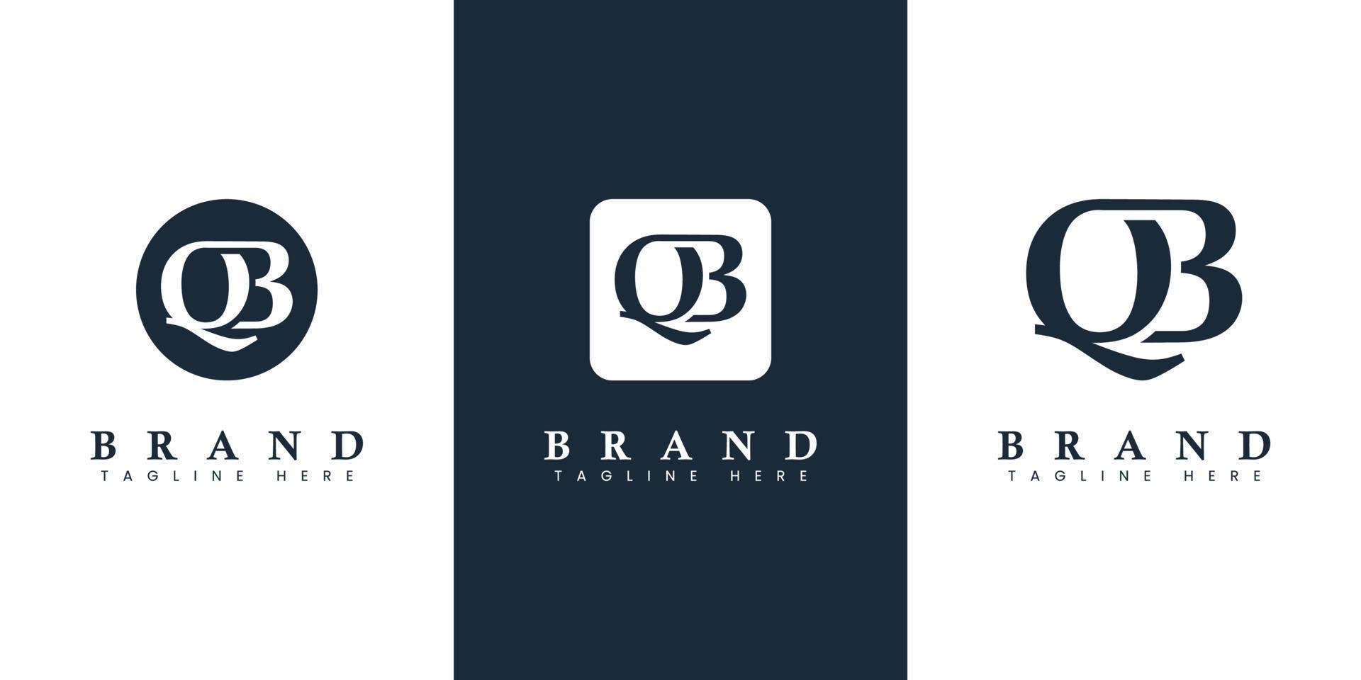 Modern and simple Letter QB Logo, suitable for any business with QB or BQ initials. vector