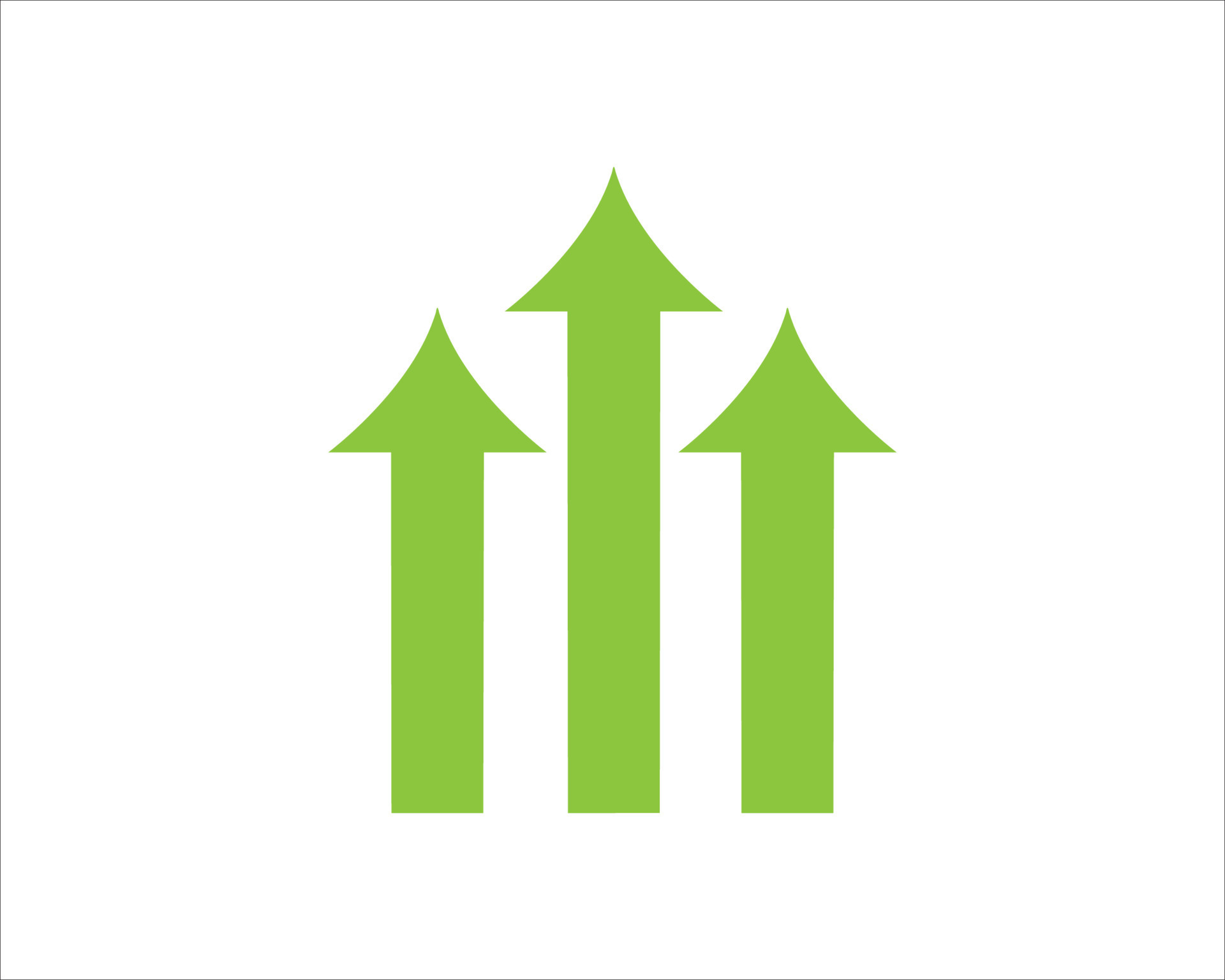 Green Up Arrows Icon Sign Symbol 12377769 PNG