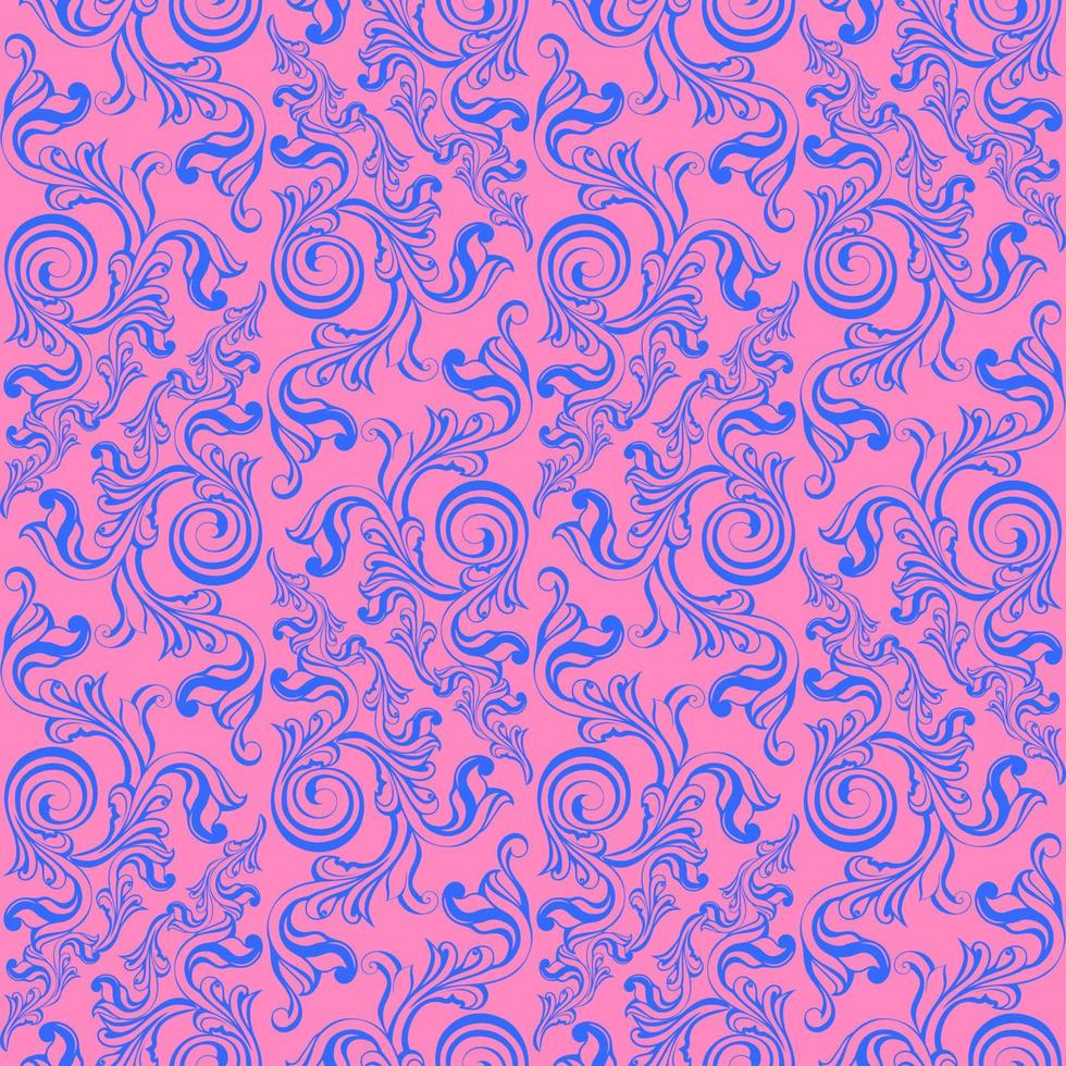 Vector damask vintage baroque scroll ornament swirl. Victorian monogram heraldic shield swirl. Retro floral leaf pattern border foliage antique  acanthus calligraphy engraved tattoo. seamless pattern