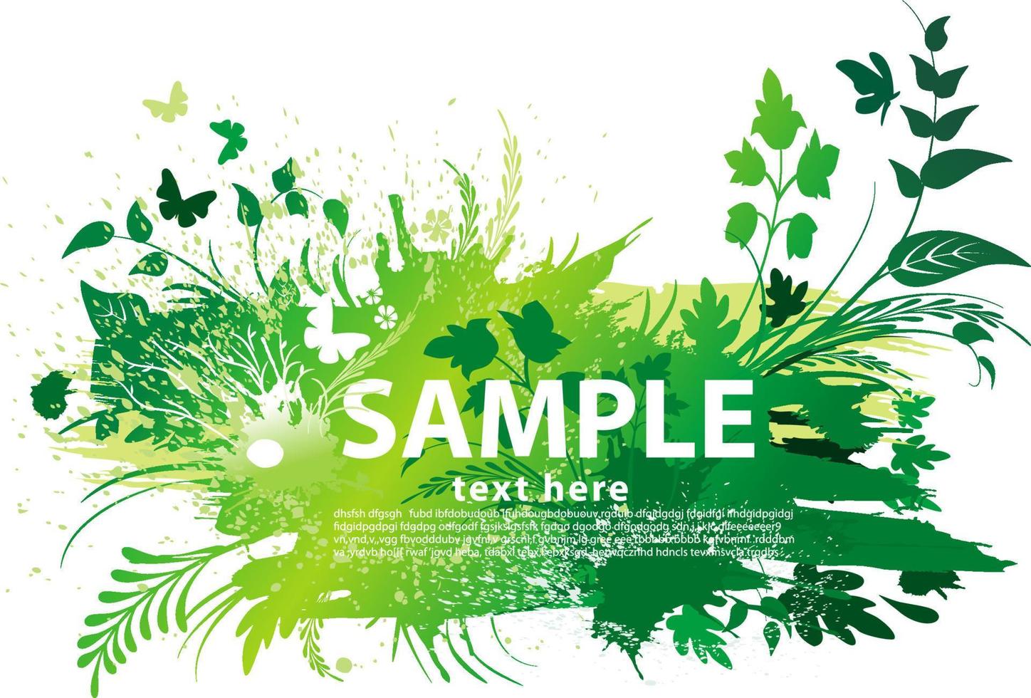 Green grunge background vector