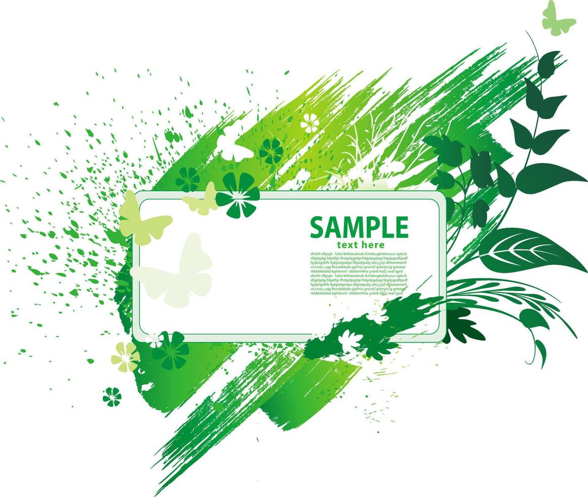 Green grunge background vector