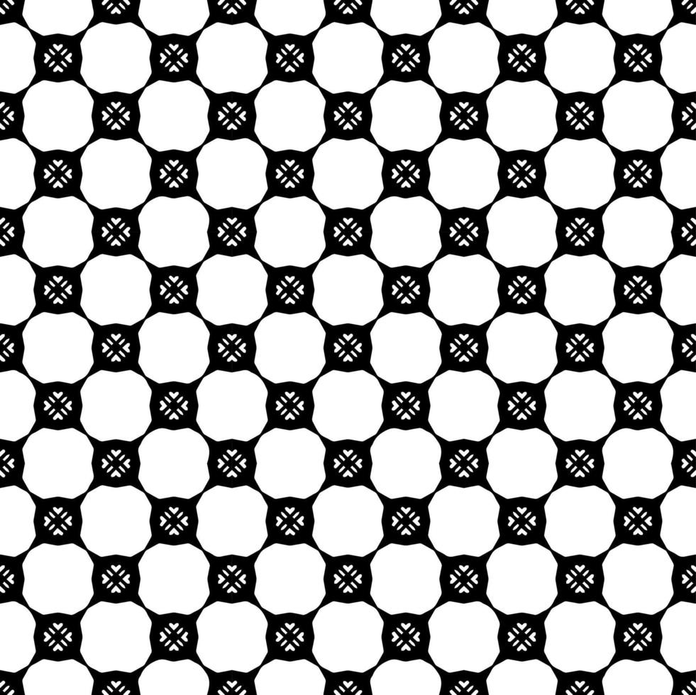 Black and white seamless pattern texture. Greyscale ornamental graphic design. Mosaic ornaments. Pattern template. vector