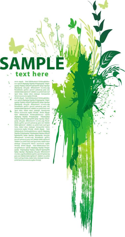 Green grunge background vector