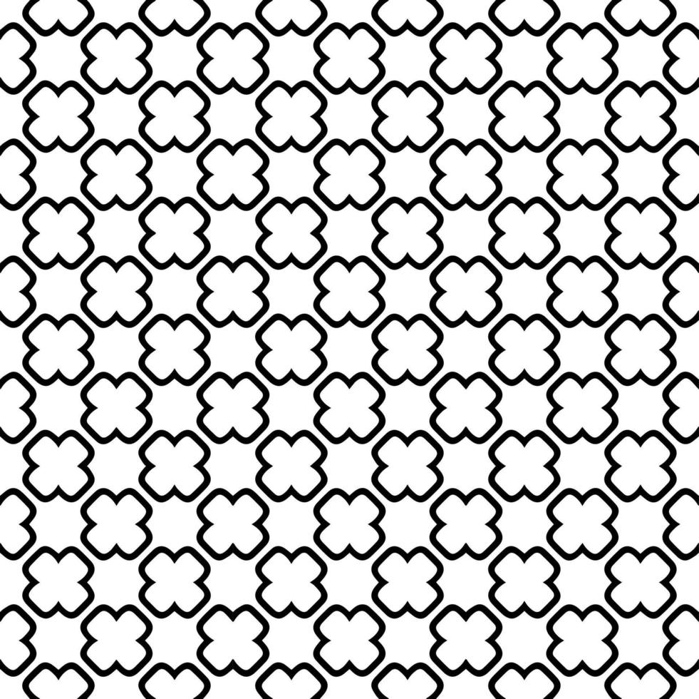 Black and white seamless pattern texture. Greyscale ornamental graphic design. Mosaic ornaments. Pattern template. vector