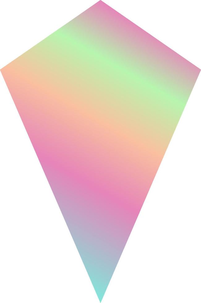 Holographic Shape Decorative Element Vector