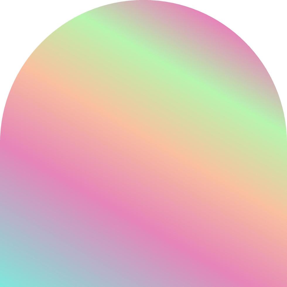Holographic Shape Decorative Element Vector