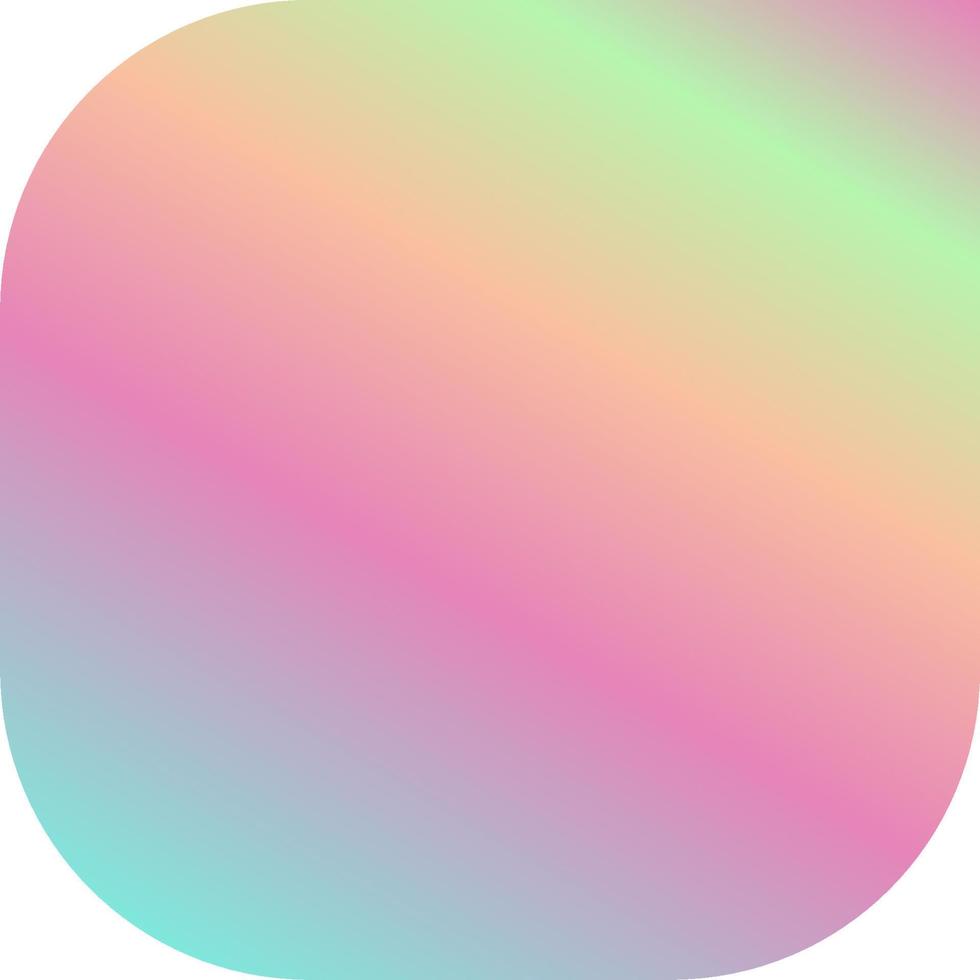 Holographic Shape Decorative Element Vector