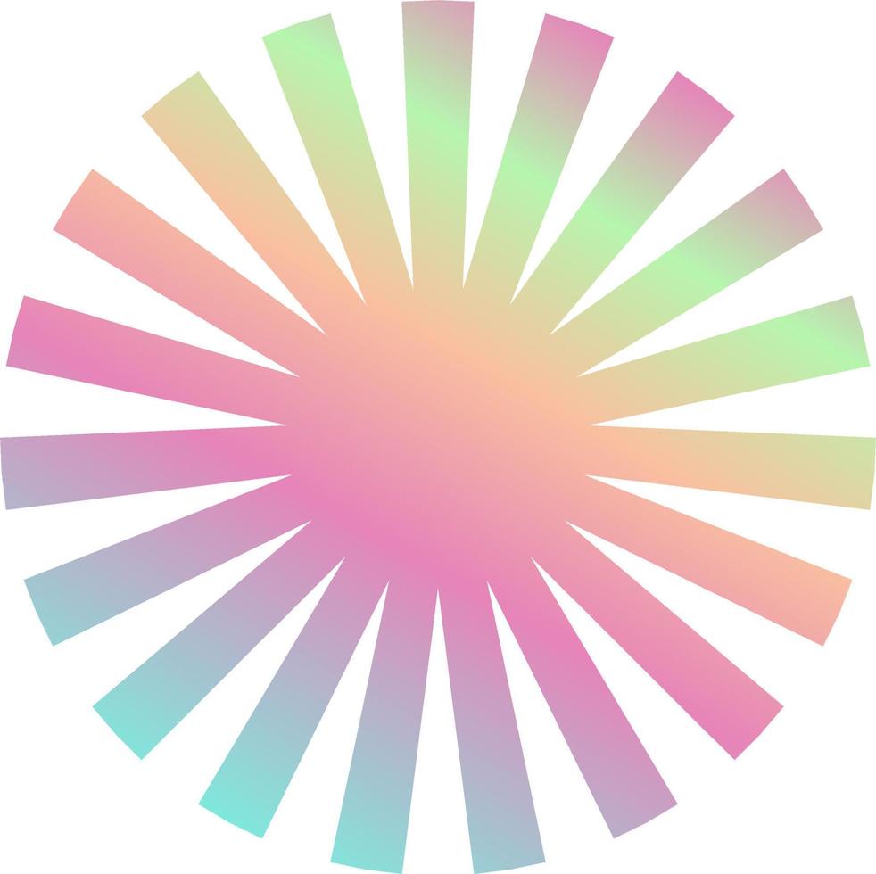 Holographic Shape Decorative Element Vector