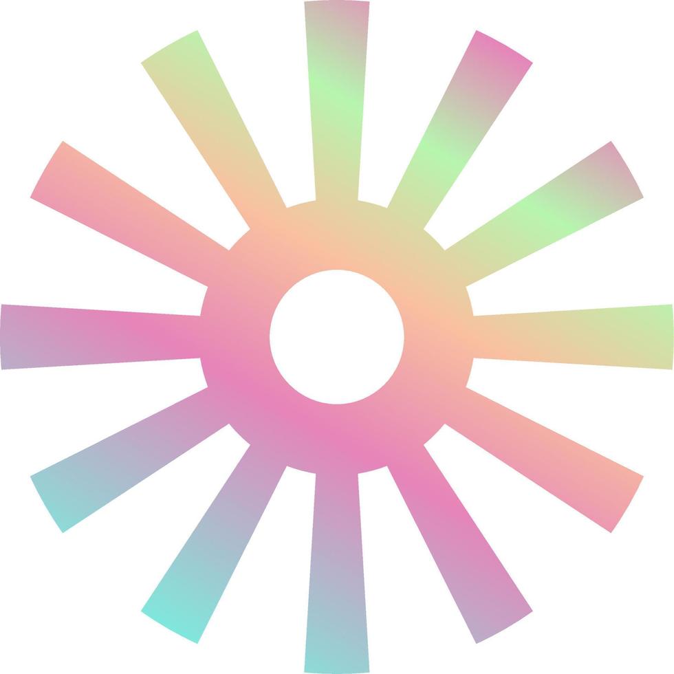 Holographic Shape Decorative Element Vector
