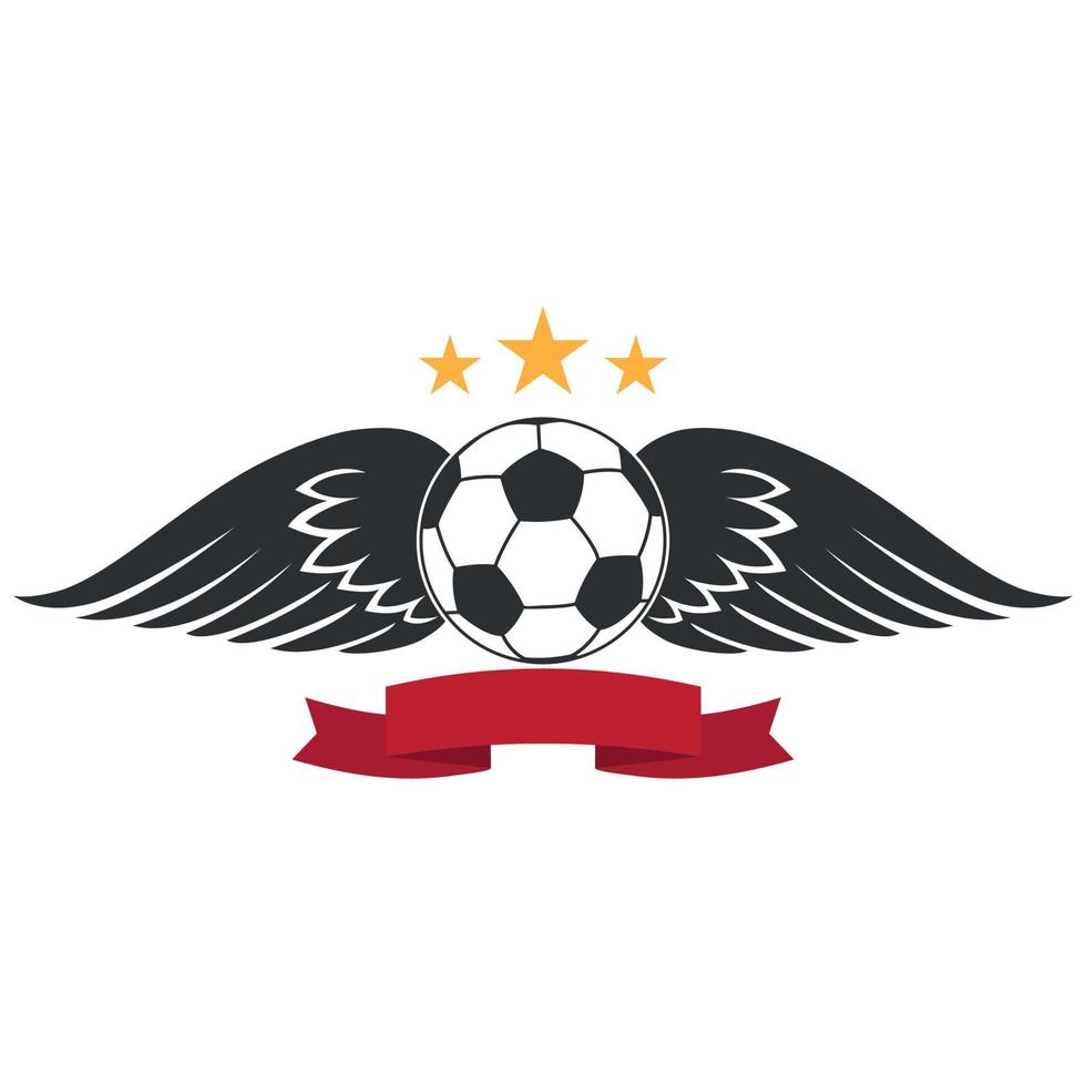 Football championship logo illustration. vector