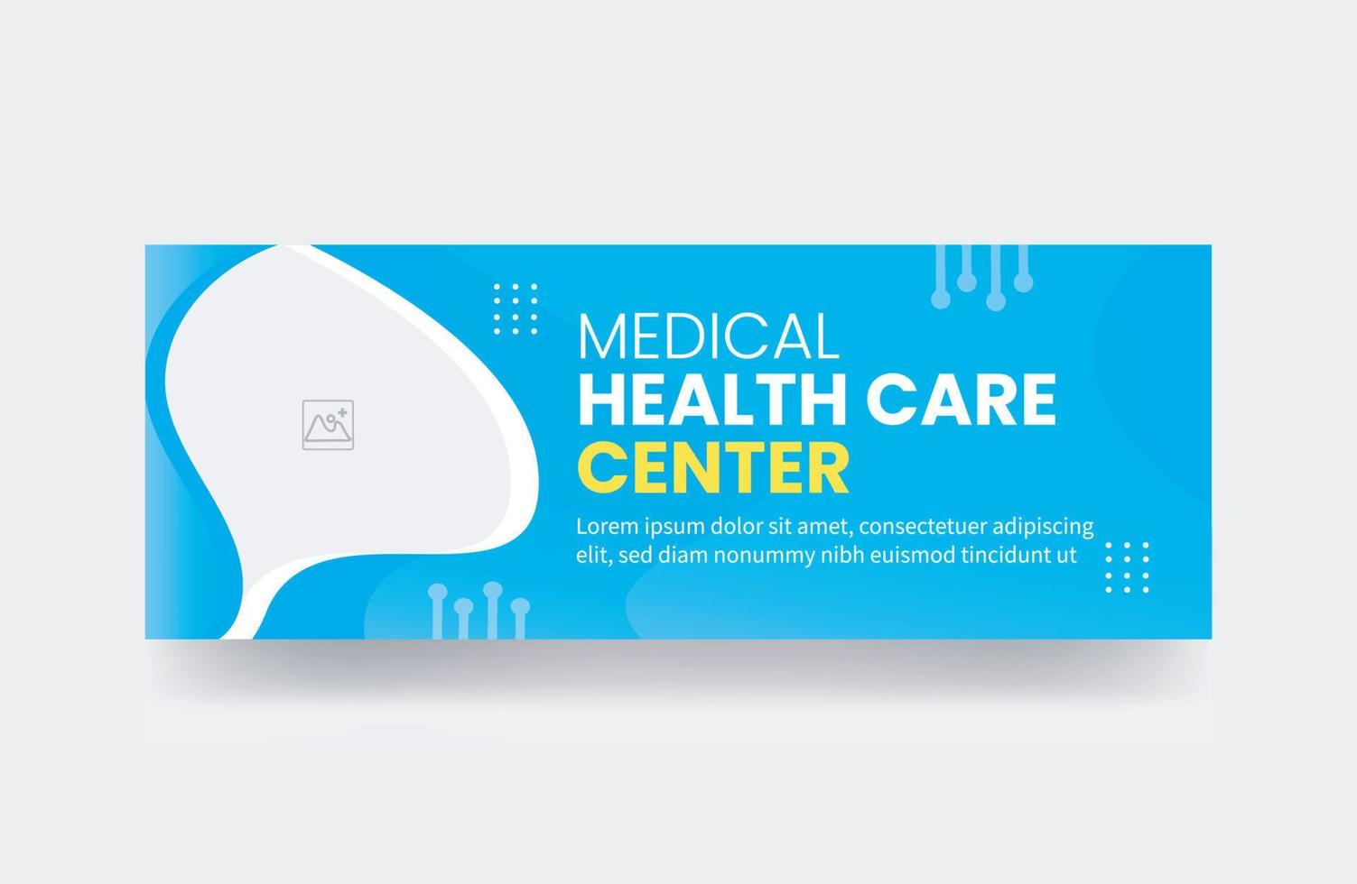 medical healthcare cover template vector