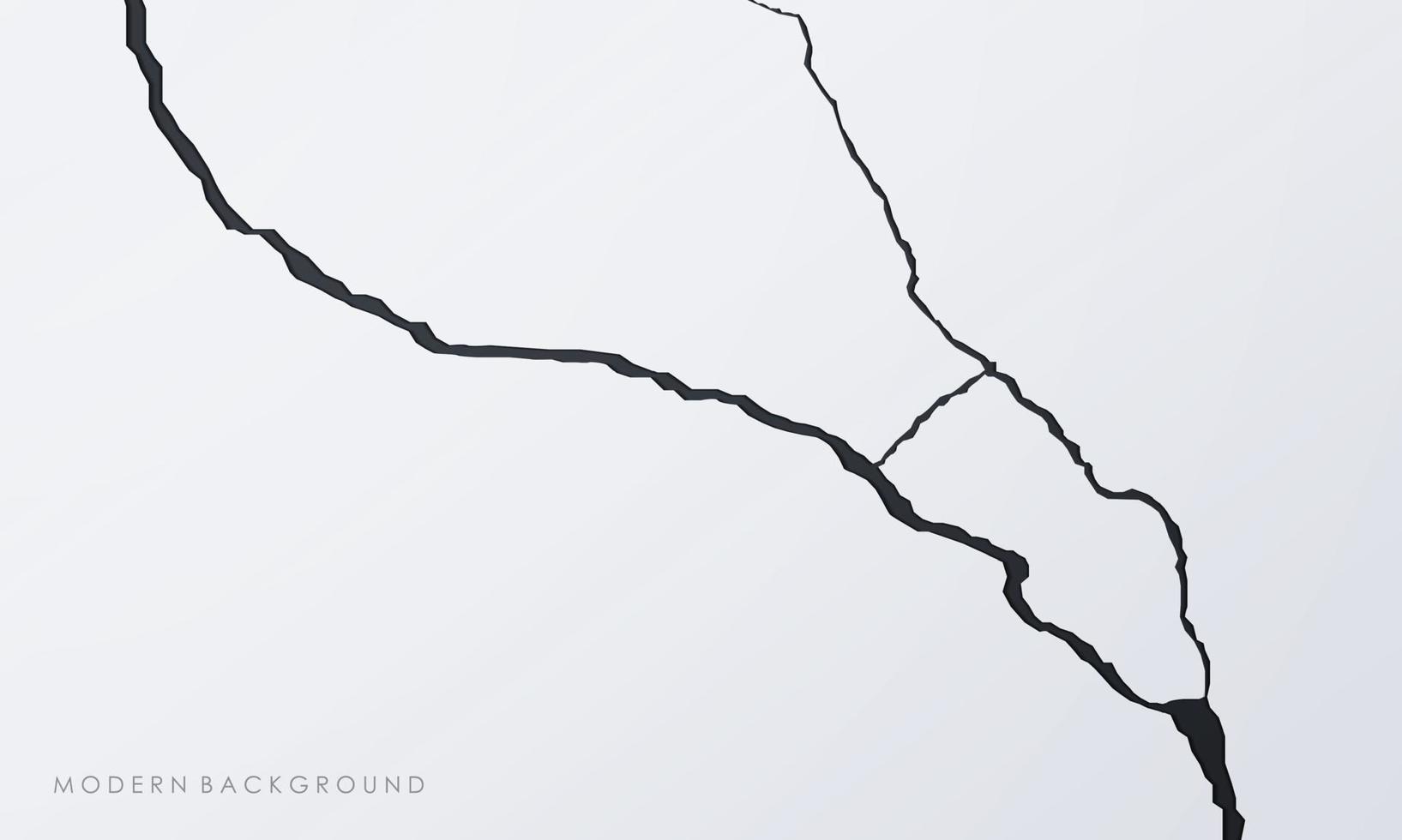 Abstract cracked white and grey backrgound vector