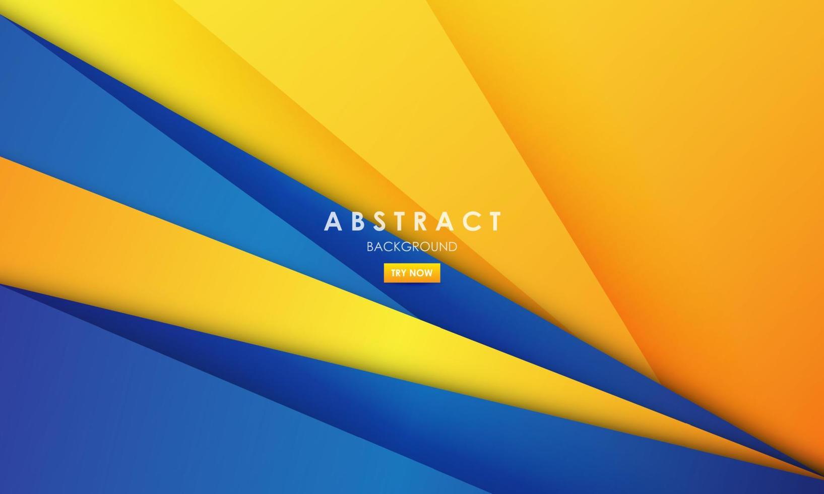 ilustración vectorial gráfico de fondo abstracto capas superpuestas azul y amarillo moderno vector